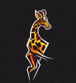 Abstrakte Giraffenflecken